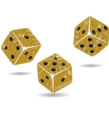 Gouden dobbelstenen